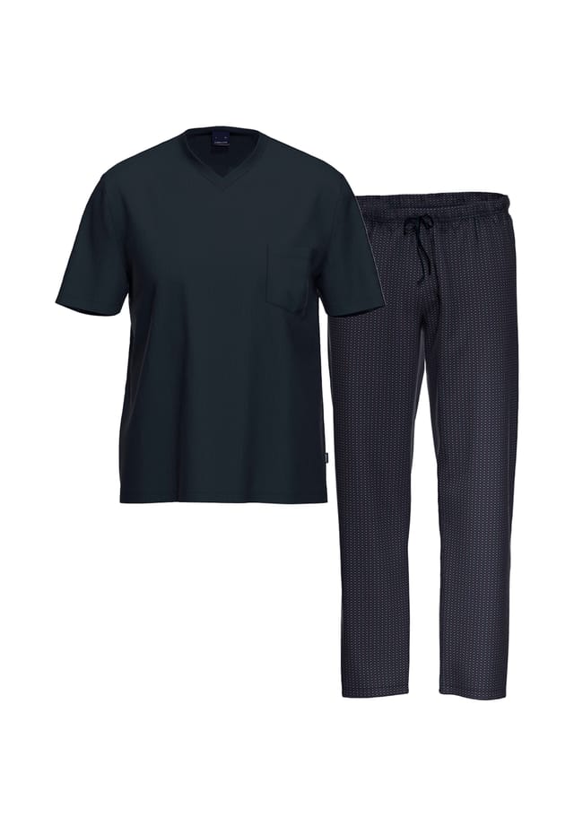 Пижама с короткими рукавами из органического хлопка Ammann, мультиколор
Пижама с короткими рукавами из органического хлопка Ammann, мультиколор