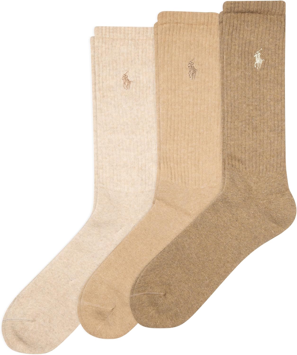 Polo Ralph Lauren мужские ребристые повседневные носки-гольф - набор из 3 пар - хлопковый комфорт и усиление в области пятки и носка, Oatmeal Heather
Polo Ralph Lauren мужские ребристые повседневные носки-гольф - набор из 3 пар - хлопковый комфорт и усиление в области пятки и носка, Oatmeal Heather