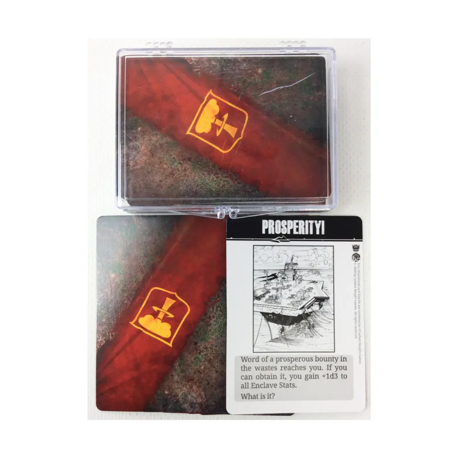 Крошечные пустоши — колода «Анклавы», Tiny d6 Role Playing Games (Gallant Knight Games)
Крошечные пустоши — колода «Анклавы», Tiny d6 Role Playing Games (Gallant Knight Games)