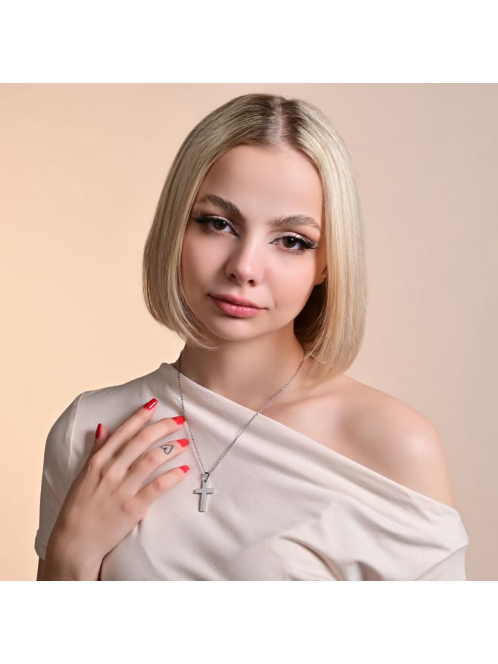 Adeliás Кулон унисекс - крест из нержавеющей стали серебристого цвета
Adeliás Кулон унисекс - крест из нержавеющей стали серебристого цвета