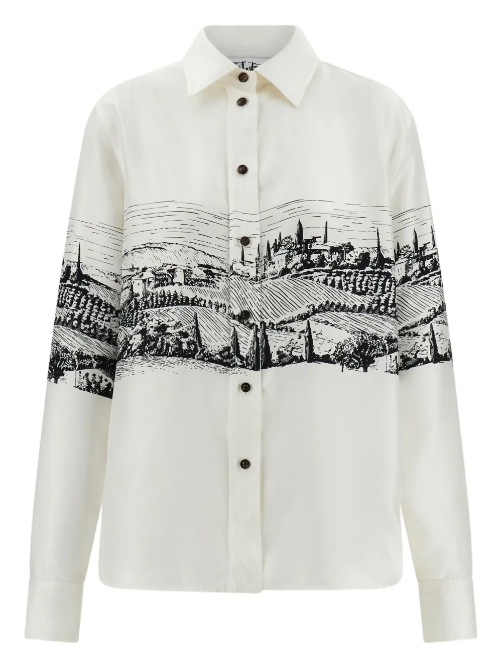 Шелковая рубашка Ferragamo, белый
Шелковая рубашка Ferragamo, белый