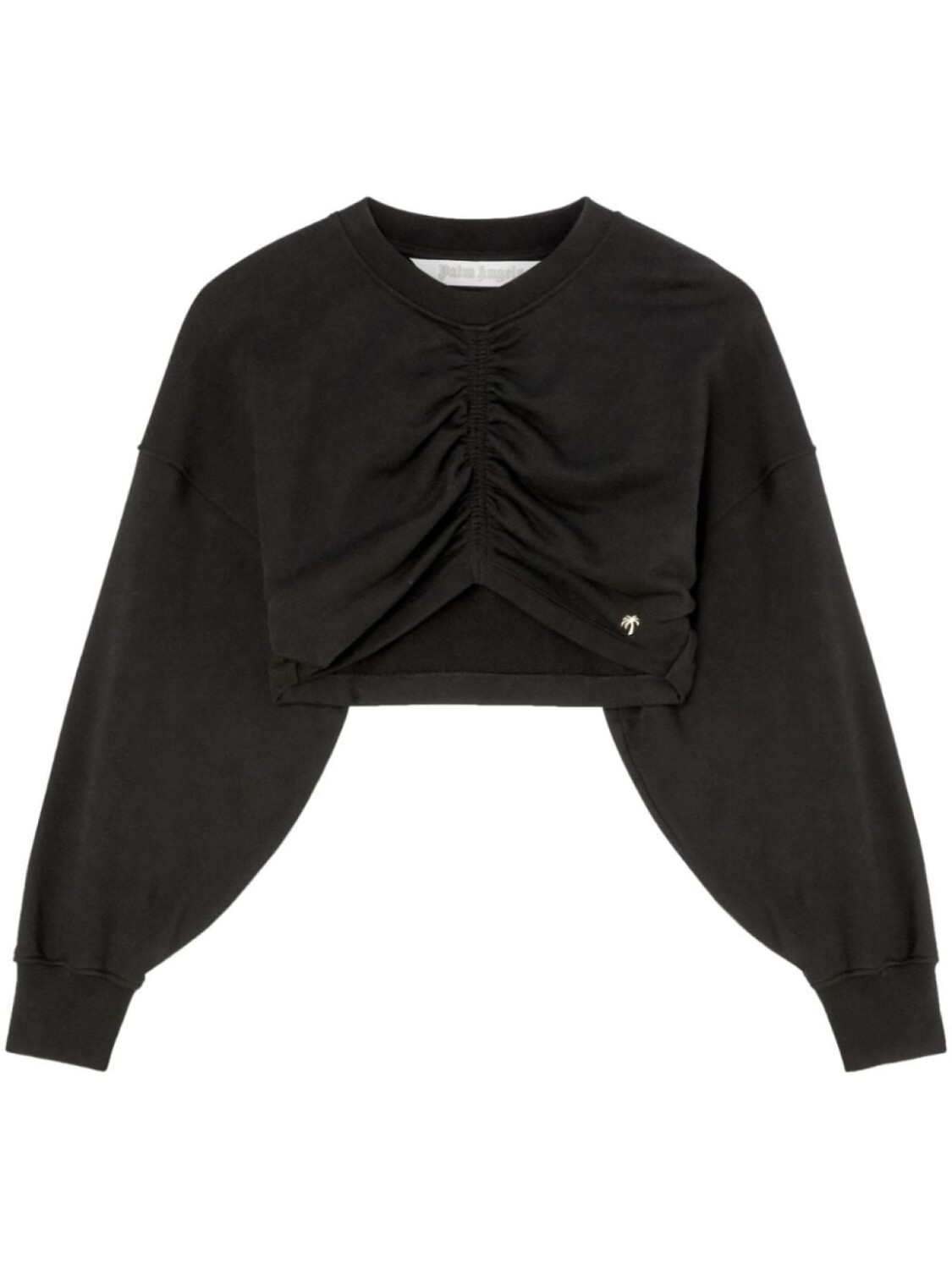 Palm Angels укороченная толстовка со сборками, черный
Palm Angels укороченная толстовка со сборками, черный