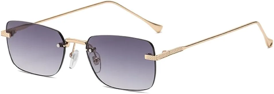 Женские солнцезащитные очки квадратной формы без оправы, маленькие прямоугольные, в стиле панк, винтажные, черные с красными тонированными линзами LVTFCO, Grey
Женские солнцезащитные очки квадратной формы без оправы, маленькие прямоугольные, в стиле панк, винтажные, черные с красными тонированными линзами LVTFCO, Grey