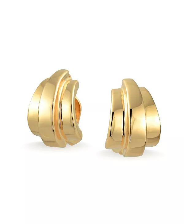 Современные геометрические серьги-клипсы купольной формы для непроколотых ушей, двухцветное позолоченное покрытие Bling Jewelry, gold
Современные геометрические серьги-клипсы купольной формы для непроколотых ушей, двухцветное позолоченное покрытие Bling Jewelry, gold