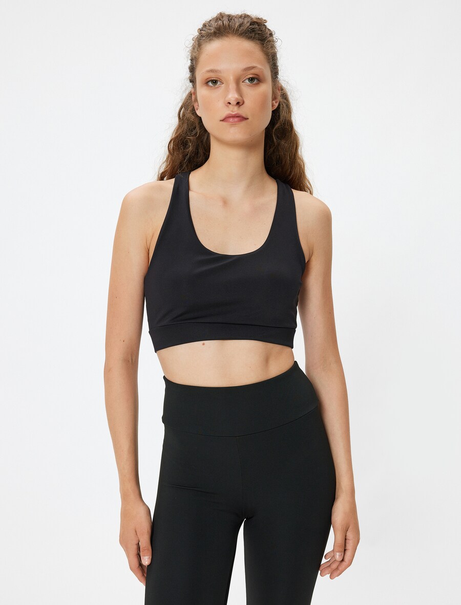 Спортивный бюстгальтер Koton, черный 
Спортивный бюстгальтер Koton, черный