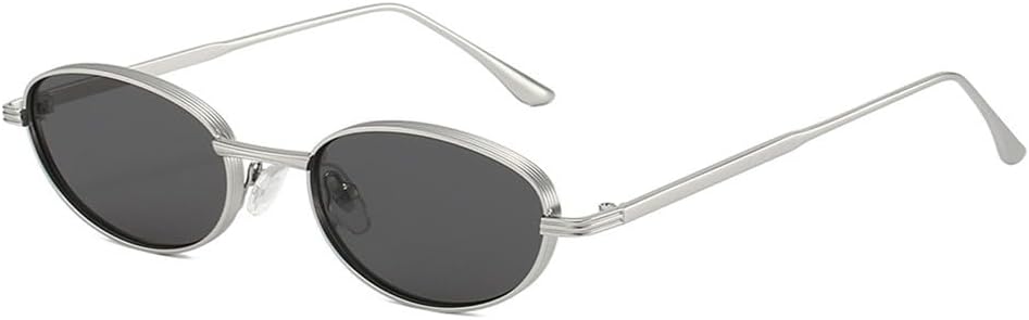 Солнцезащитные очки UV400 с защитой от УФ-излучения — маленькая оправа, овальная металлическая, для женщин и мужчин, для бега и занятий спортом на открытом воздухе UYPTK, Silver
Солнцезащитные очки UV400 с защитой от УФ-излучения — маленькая оправа, овальная металлическая, для женщин и мужчин, для бега и занятий спортом на открытом воздухе UYPTK, Silver