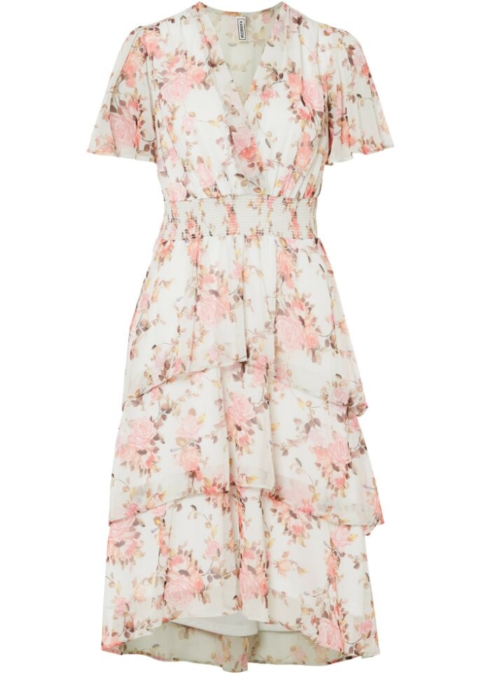 Платье миди с цветочным принтом и воланами Rainbow, белый
Платье миди с цветочным принтом и воланами Rainbow, белый