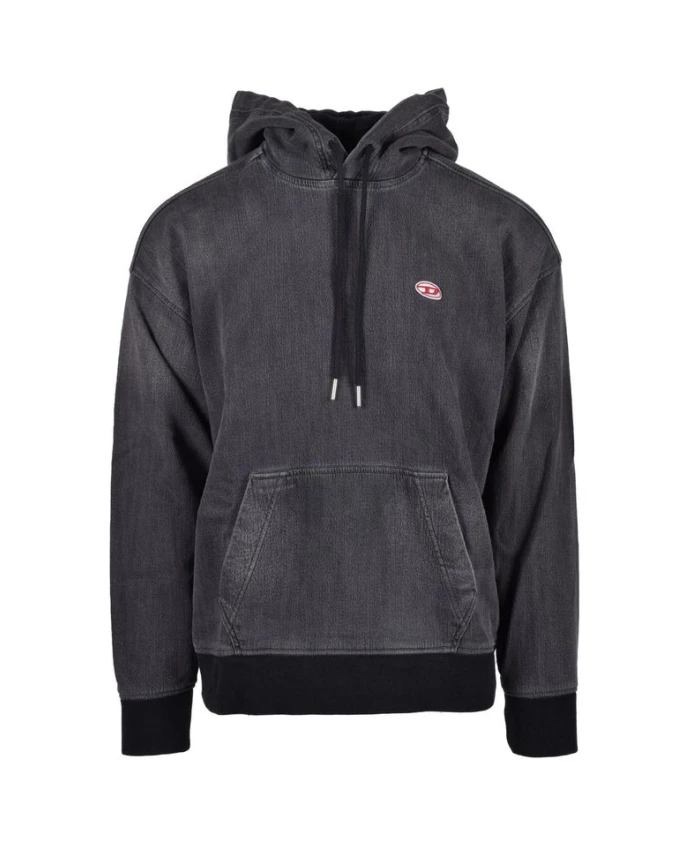 Серая хлопковая толстовка Diesel, черный
Серая хлопковая толстовка Diesel, черный