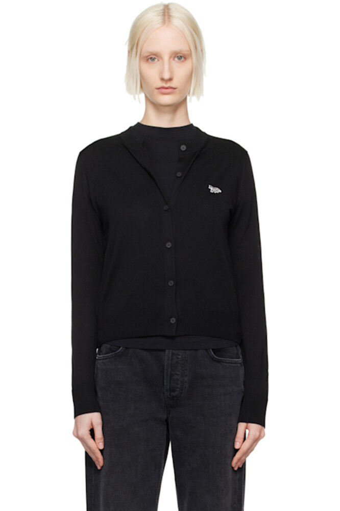 Черный кардиган с нашивкой Baby Fox Maison Kitsuné
Черный кардиган с нашивкой Baby Fox Maison Kitsuné