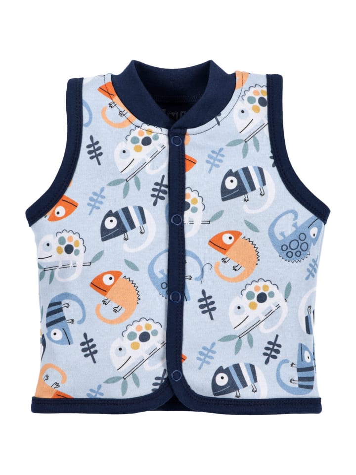 Nini Детский жилет-хамелеон синего цвета
Nini Детский жилет-хамелеон синего цвета