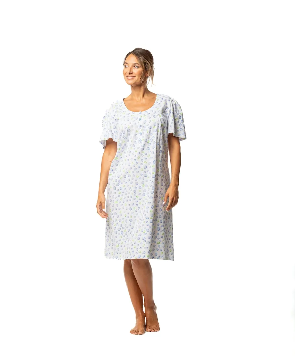 Ночная сорочка с кокеткой и пышным рукавом Egatex, светло-голубой
Ночная сорочка с кокеткой и пышным рукавом Egatex, светло-голубой