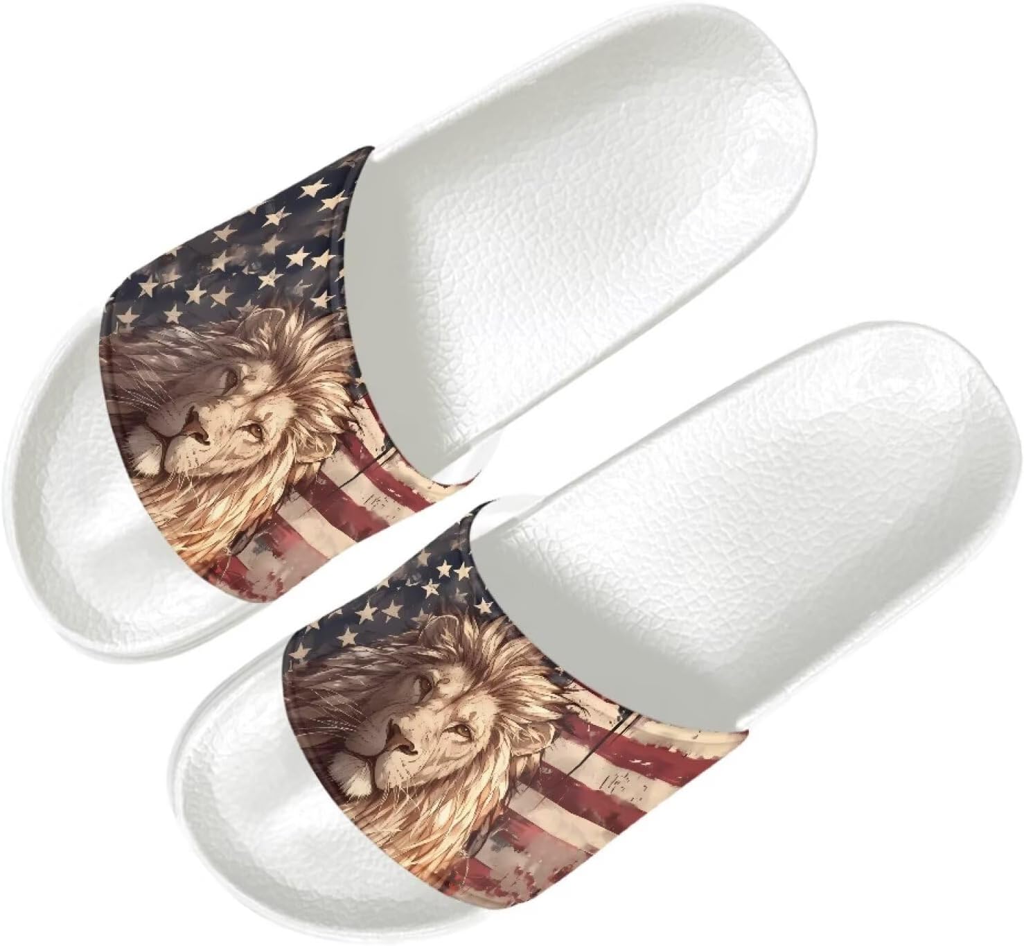 Летние тапочки Quxjehoe для мужчин, нескользящие, для ванной и душа, домашние, для улицы, сада и пляжа, размеры US 6-13.5, American Flag Lion
Летние тапочки Quxjehoe для мужчин, нескользящие, для ванной и душа, домашние, для улицы, сада и пляжа, размеры US 6-13.5, American Flag Lion