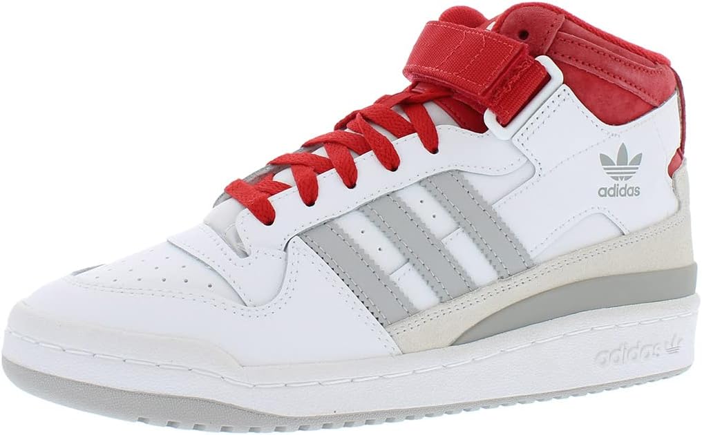 Мужские кроссовки adidas Originals Forum Mid, белый/серый/алый
Мужские кроссовки adidas Originals Forum Mid, белый/серый/алый