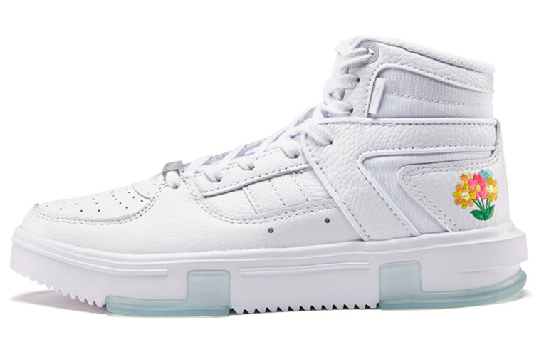 Баскетбольные кроссовки Jeremy Lin женские с высоким верхом белого цвета Xtep