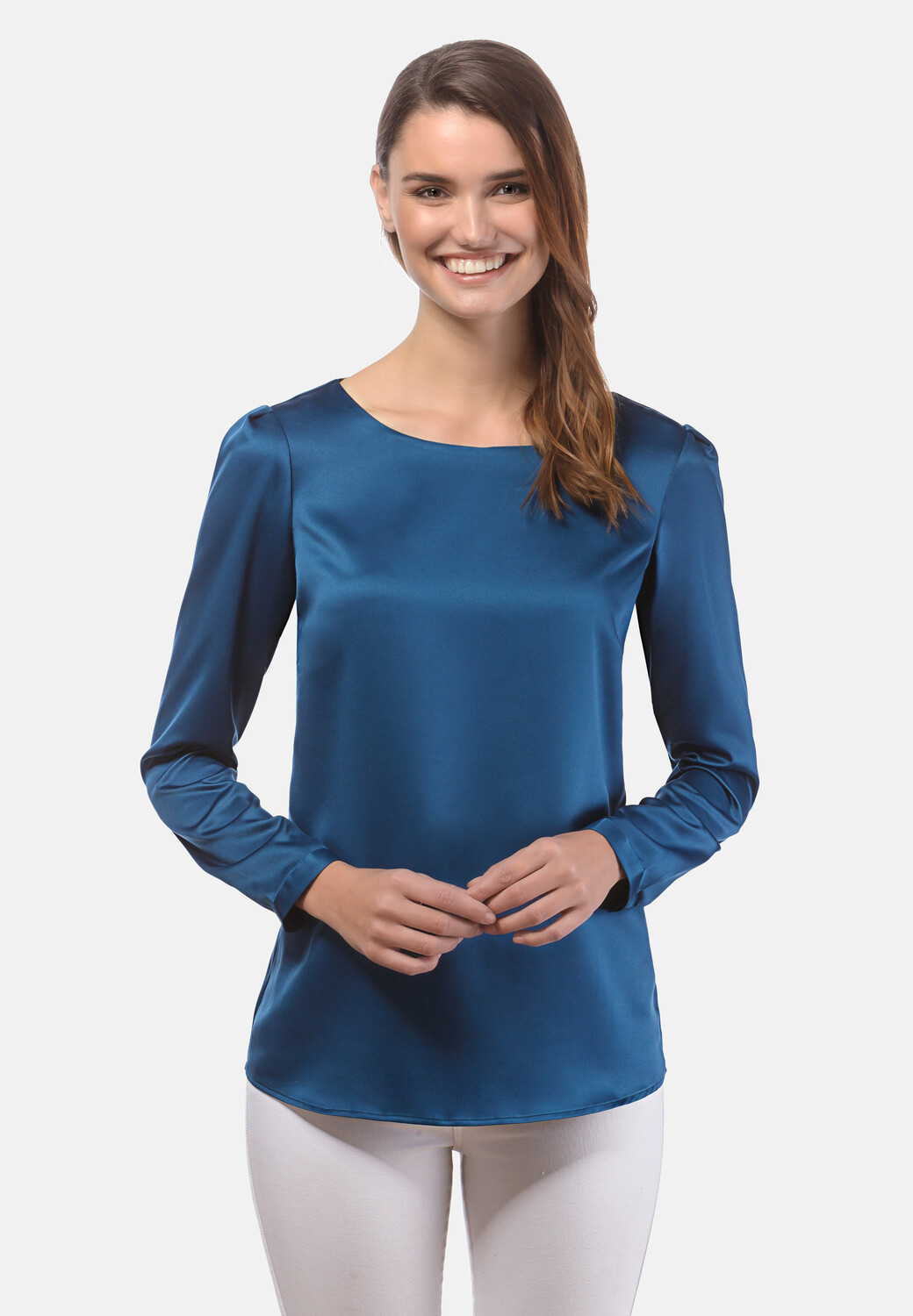 Блуза Vincenzo Boretti leicht tailliert, цвет petrol 
Блуза Vincenzo Boretti leicht tailliert, цвет petrol