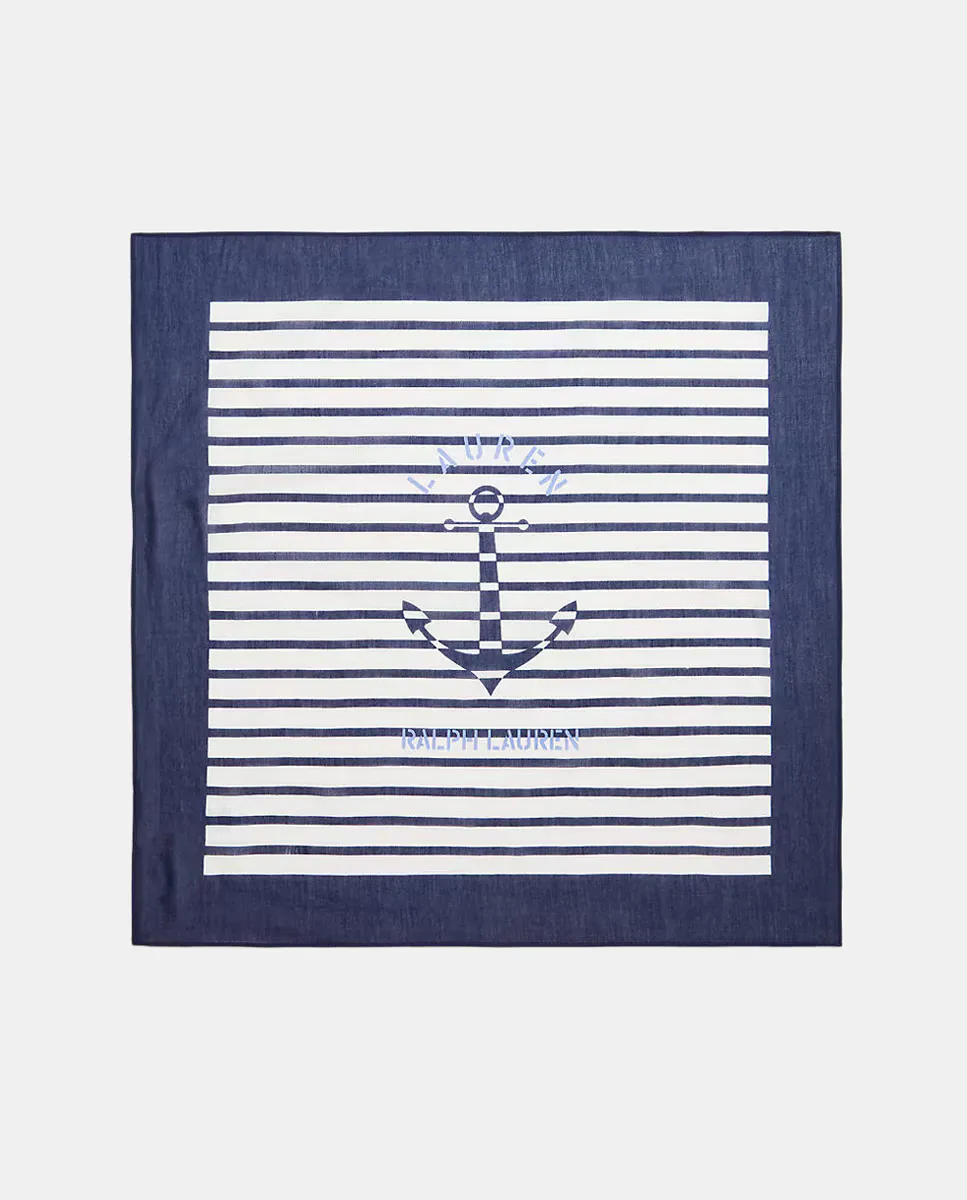 Женский шелковый шарф с принтом Lauren Ralph Lauren, тёмно-синий
Женский шелковый шарф с принтом Lauren Ralph Lauren, тёмно-синий