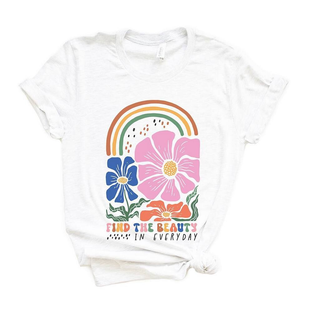 Футболка с короткими рукавами и рисунком Rainbow Find Beauty в стиле бохо Simply Sage Market, белый
Футболка с короткими рукавами и рисунком Rainbow Find Beauty в стиле бохо Simply Sage Market, белый