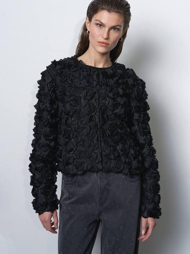 Verity 3D Floral Jacket French Connection, Black
Verity 3D Floral Jacket French Connection, Black