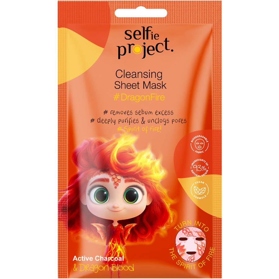 Маска для лица Selfie Project Fantasy Cleansing Sheet Mask, #DragonFire 1 Stk.
Маска для лица Selfie Project Fantasy Cleansing Sheet Mask, #DragonFire 1 Stk.