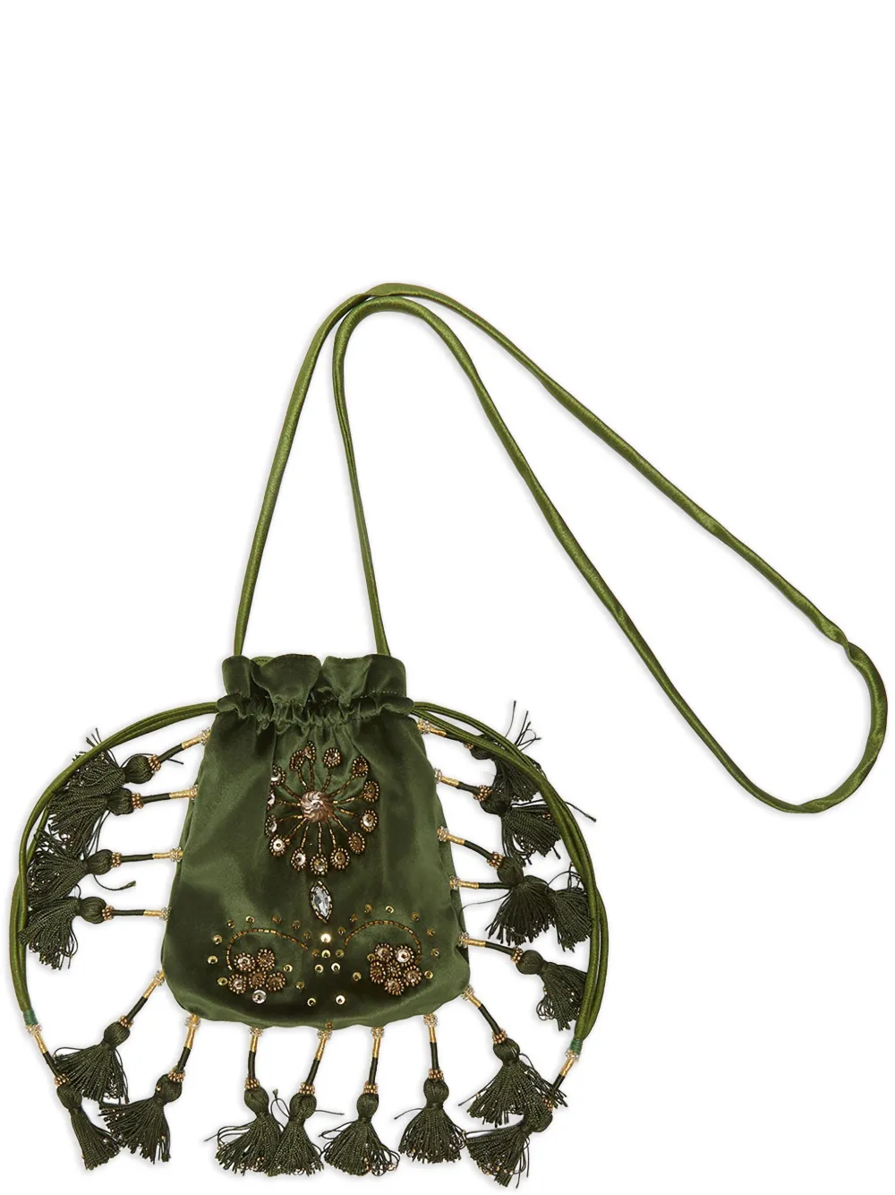 Сумка через плечо с кисточками MALIPARMI, зеленый
Сумка через плечо с кисточками MALIPARMI, зеленый