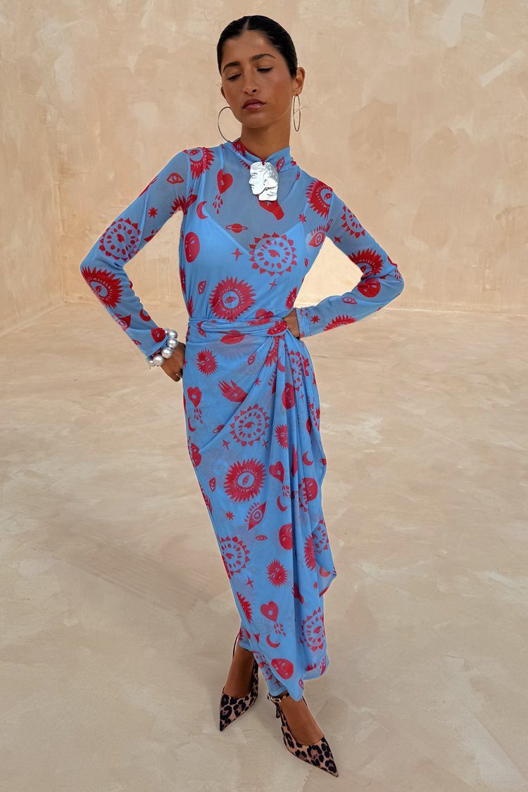 Платье Never Fully Dressed MOROCCO DRESS, Blue/Red/Blue
Платье Never Fully Dressed MOROCCO DRESS, Blue/Red/Blue