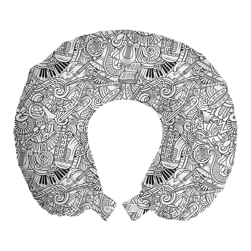 ABAKUHAUS Music Travel Pillow Neck Support, Chaotic Doodle Musical, пенопластовый дорожный предмет для самолета и автомобиля, 30x30 см, угольно-серый белый
ABAKUHAUS Music Travel Pillow Neck Support, Chaotic Doodle Musical, пенопластовый дорожный предмет для самолета и автомобиля, 30x30 см, угольно-серый белый