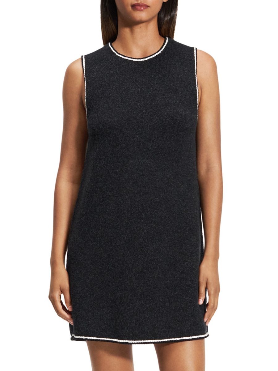 Платье-футляр из фетрового твида Theory, черный
Платье-футляр из фетрового твида Theory, черный