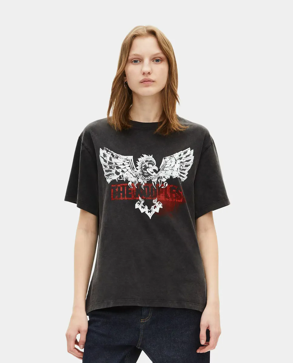 Женская футболка с эффектом поношенности и принтом спереди The Kooples, черный
Женская футболка с эффектом поношенности и принтом спереди The Kooples, черный