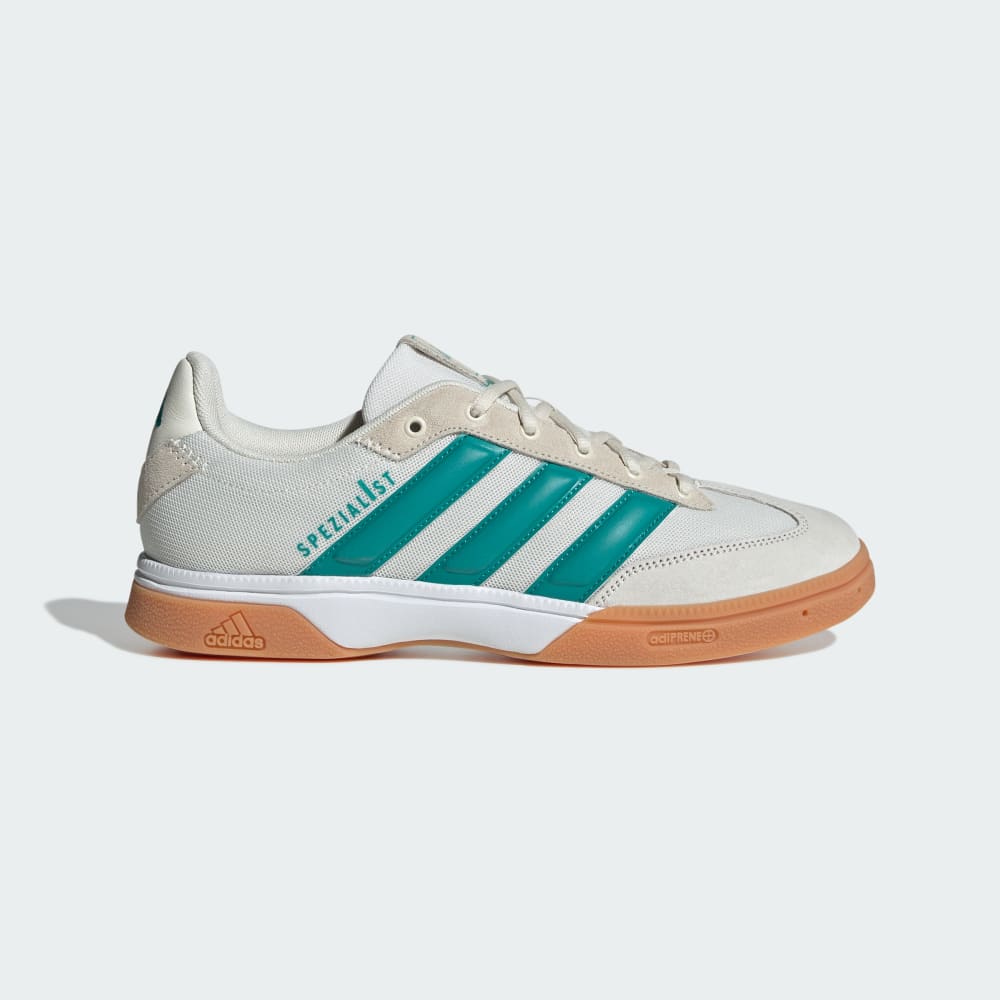 Кроссовки Adidas Spezialist Indoor Shoes, цвет Off White/Pure Teal/Cloud White
Кроссовки Adidas Spezialist Indoor Shoes, цвет Off White/Pure Teal/Cloud White