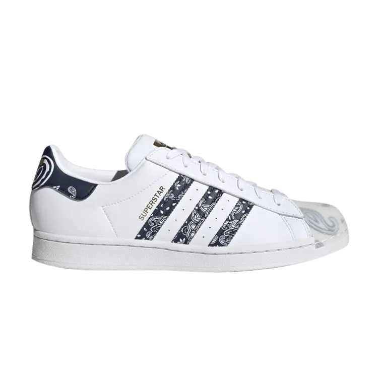 Кроссовки Adidas Superstar, Bandana - White Collegiate Navy
Кроссовки Adidas Superstar, Bandana - White Collegiate Navy