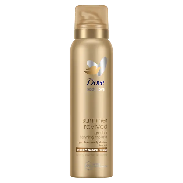 Мусс-автозагар для тела для кожи среднего и темного тона, 150 мл Dove Summer revived
Мусс-автозагар для тела для кожи среднего и темного тона, 150 мл Dove Summer revived