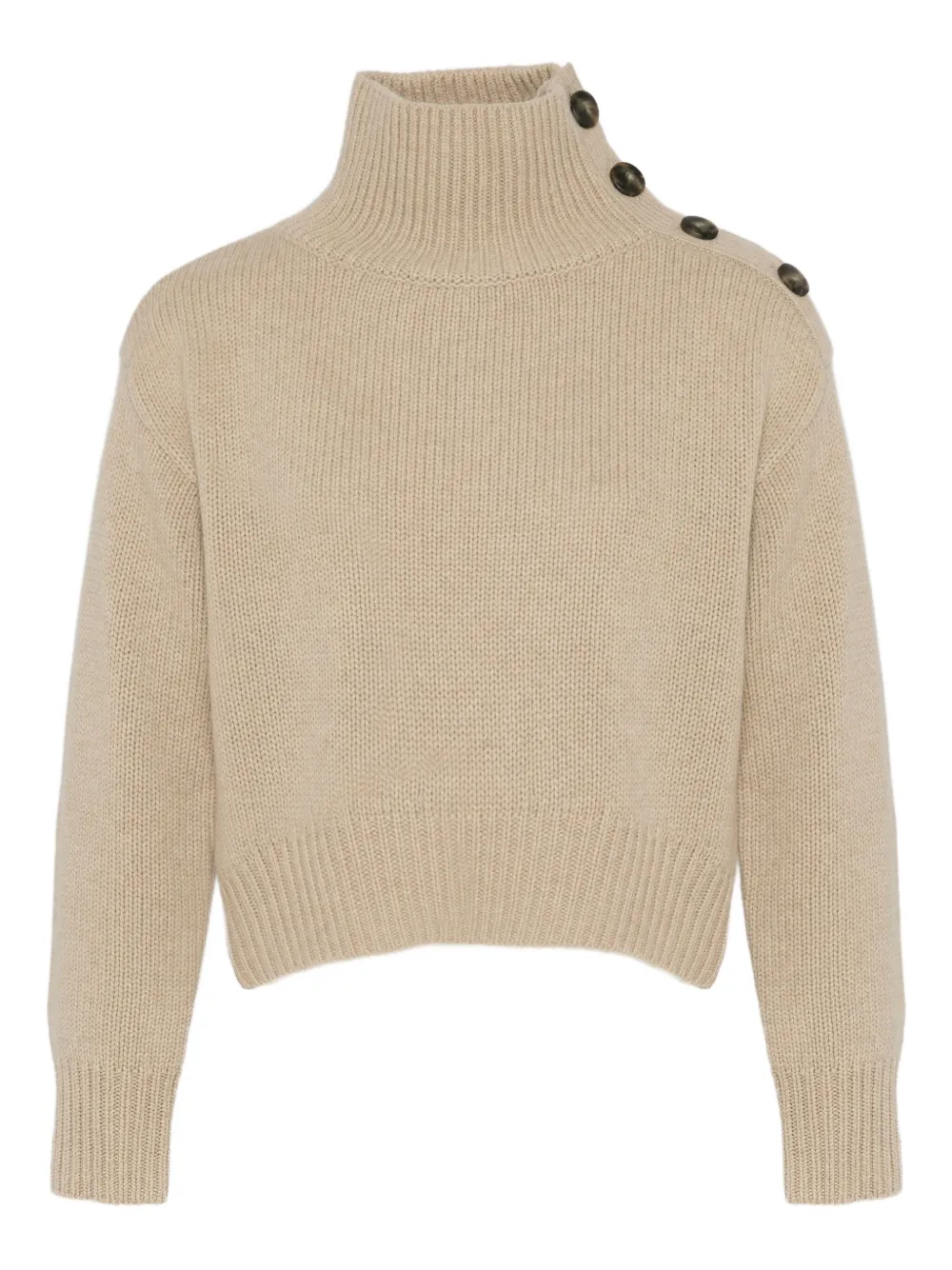 Свитер с высоким воротом и пуговицами YVES SALOMON, нейтральный
Свитер с высоким воротом и пуговицами YVES SALOMON, нейтральный