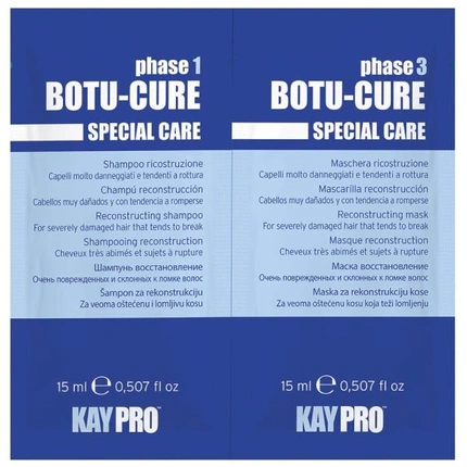 Шампунь Botu Cure для очень поврежденных волос 2x15 мл Kaypro
Шампунь Botu Cure для очень поврежденных волос 2x15 мл Kaypro