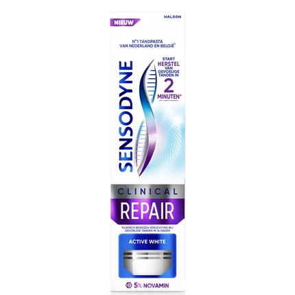 Зубная паста Clinical Rapid Active White - Эффективная отбеливающая формула Sensodyne
Зубная паста Clinical Rapid Active White - Эффективная отбеливающая формула Sensodyne