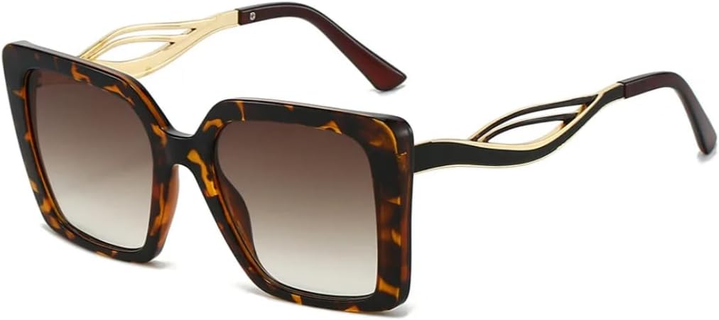 Ретро-солнцезащитные очки с леопардовым принтом, квадратной оправой, для женщин, с ажурным дизайном, для мужчин, повседневные, защита от УФ-излучения UV400 UATXTAU, Leopard Brown
Ретро-солнцезащитные очки с леопардовым принтом, квадратной оправой, для женщин, с ажурным дизайном, для мужчин, повседневные, защита от УФ-излучения UV400 UATXTAU, Leopard Brown