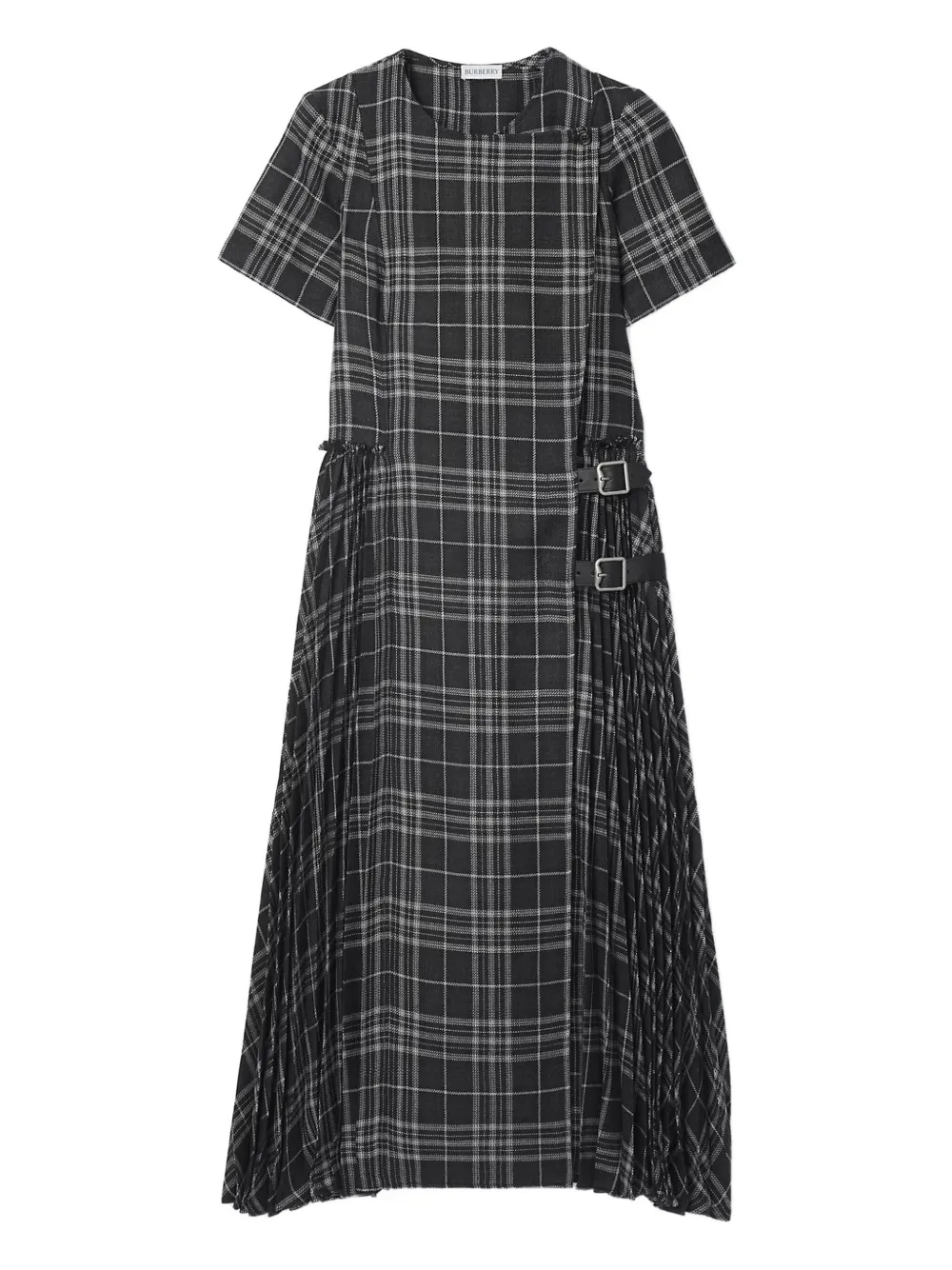 Клетчатое платье с пряжкой Burberry, черный
Клетчатое платье с пряжкой Burberry, черный