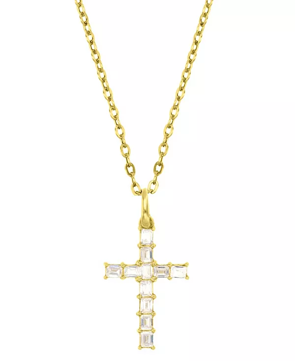Ожерелье с подвеской в виде креста-багета из кубического циркония, 18 дюймов, из 10-каратного золота Macy'S, gold
Ожерелье с подвеской в виде креста-багета из кубического циркония, 18 дюймов, из 10-каратного золота Macy'S, gold