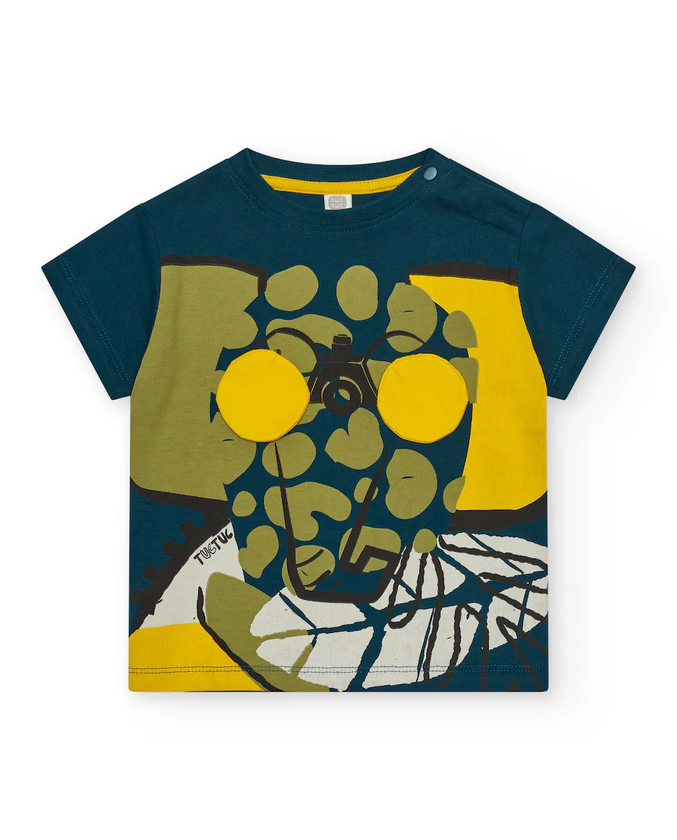Футболка для мальчика с короткими рукавами и принтом спереди Tuc tuc, темно-зеленый
Футболка для мальчика с короткими рукавами и принтом спереди Tuc tuc, темно-зеленый