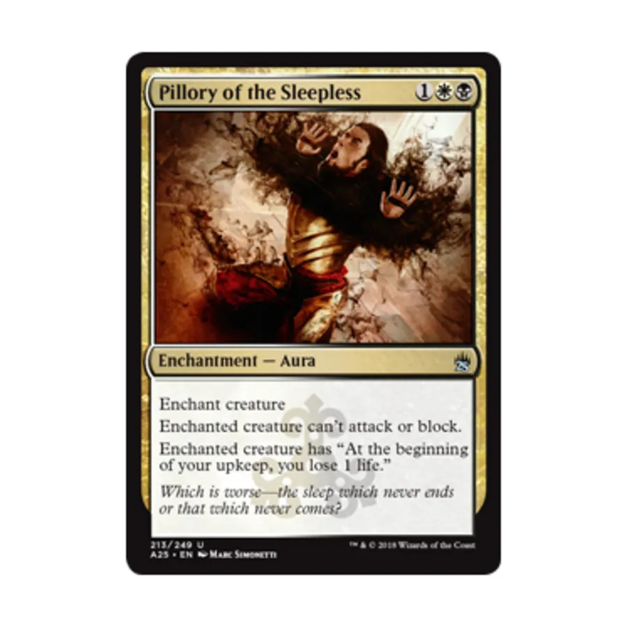 CCG Позорный столб бессонных (U), MTG - Masters 25 
CCG Позорный столб бессонных (U), MTG - Masters 25