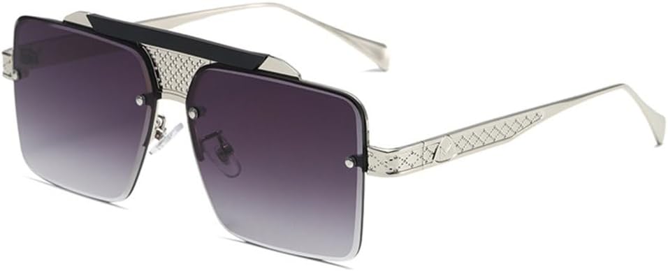 Винтажные большие квадратные солнцезащитные очки 2027 года для женщин и мужчин, увеличенного размера, в металлической оправе, модные и стильные, в стиле уличной моды MTZJH, C3
Винтажные большие квадратные солнцезащитные очки 2027 года для женщин и мужчин, увеличенного размера, в металлической оправе, модные и стильные, в стиле уличной моды MTZJH, C3