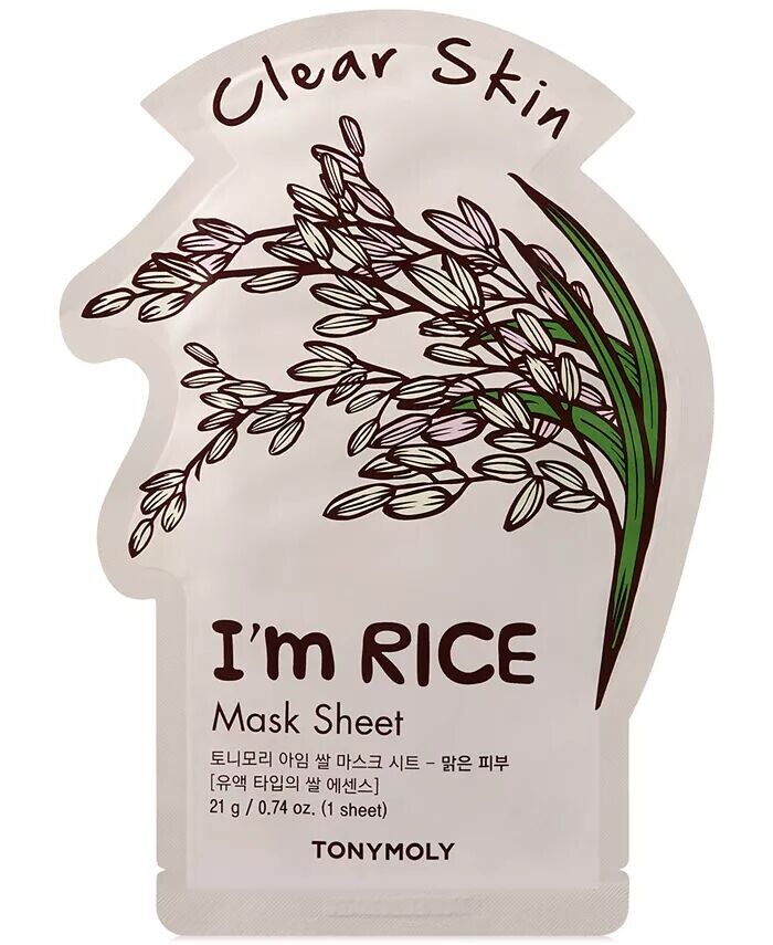 Тканевая маска I’m Rice — чистая кожа Tonymoly
Тканевая маска I’m Rice — чистая кожа Tonymoly