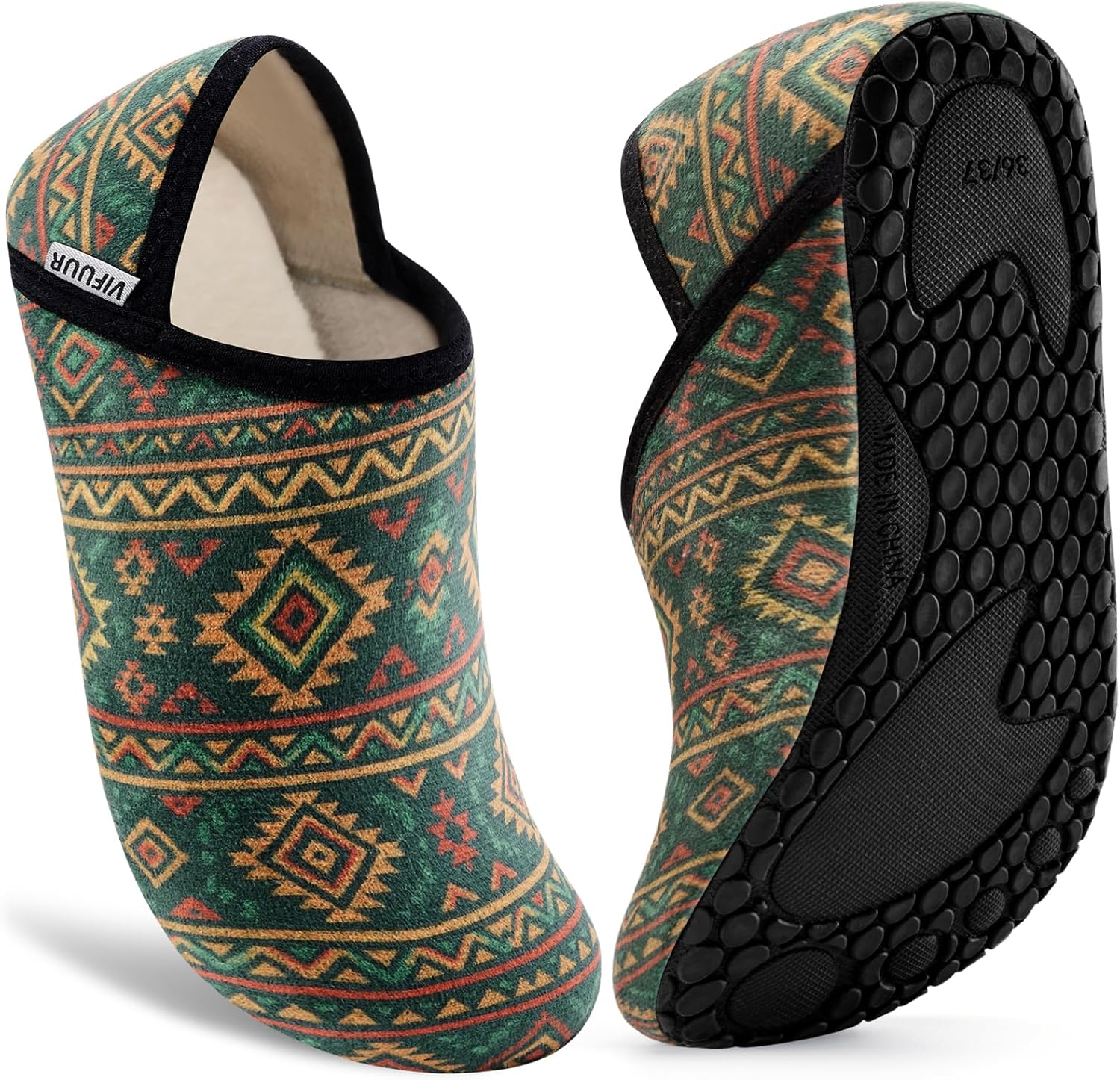 Домашние тапочки VIFUUR для женщин и мужчин, носки-тапочки для дома, уютные пушистые тапочки, подходящие для спальни и путешествий, Bohemian
Домашние тапочки VIFUUR для женщин и мужчин, носки-тапочки для дома, уютные пушистые тапочки, подходящие для спальни и путешествий, Bohemian