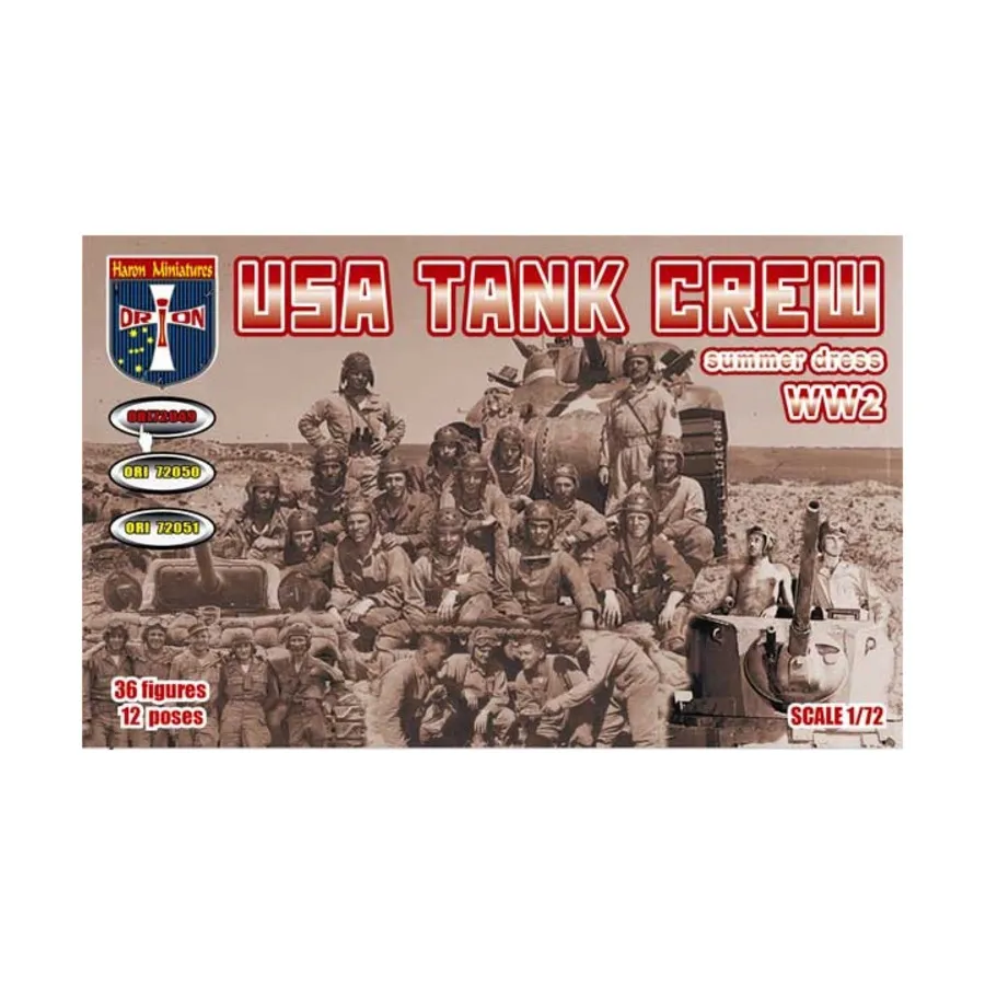 USA Tank & Crew (летнее платье), Military Miniatures - World War II (1:72) (Haron Miniatures)
USA Tank & Crew (летнее платье), Military Miniatures - World War II (1:72) (Haron Miniatures)