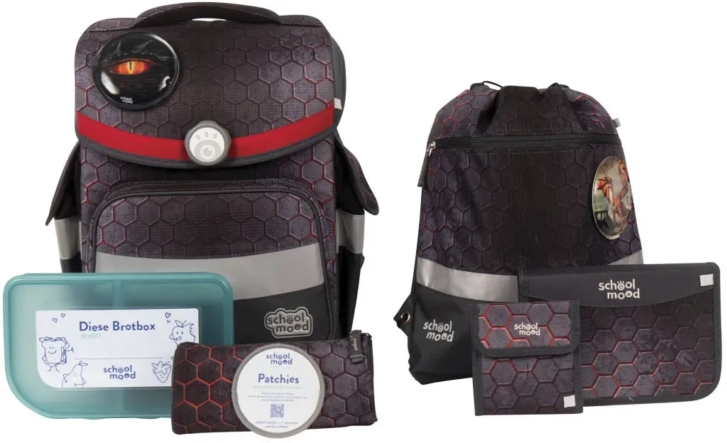 Школьная сумка SCHOOL-MOOD "Timeless, Мика (Дракон)", световозвращающие поверхности, со светодиодной вставкой; изготовлен из переработанного материала, цвет Mika
Школьная сумка SCHOOL-MOOD "Timeless, Мика (Дракон)", световозвращающие поверхности, со светодиодной вставкой; изготовлен из переработанного материала, цвет Mika