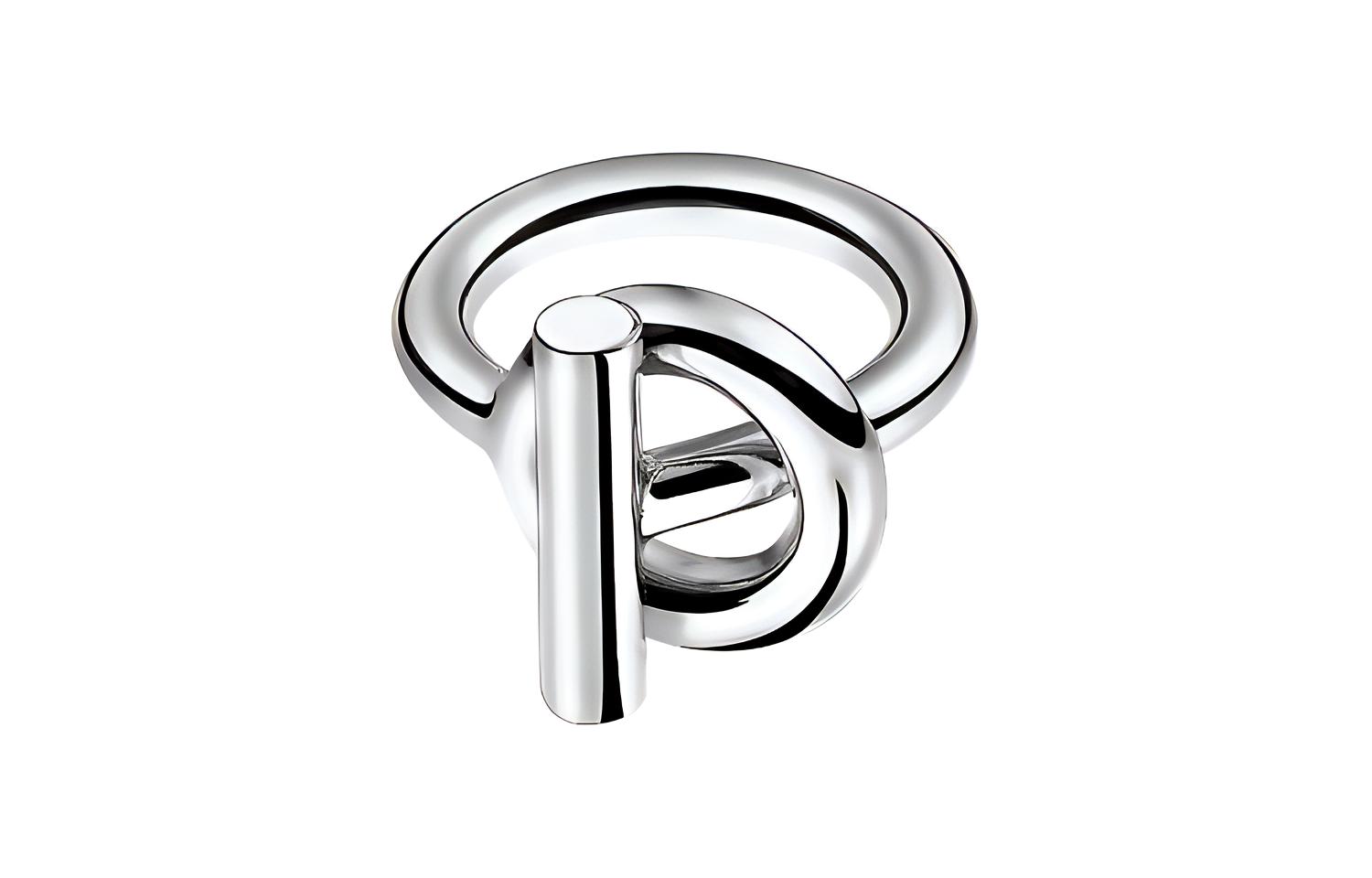 HERMES Кольцо Echappee Unisex серебряное
HERMES Кольцо Echappee Unisex серебряное