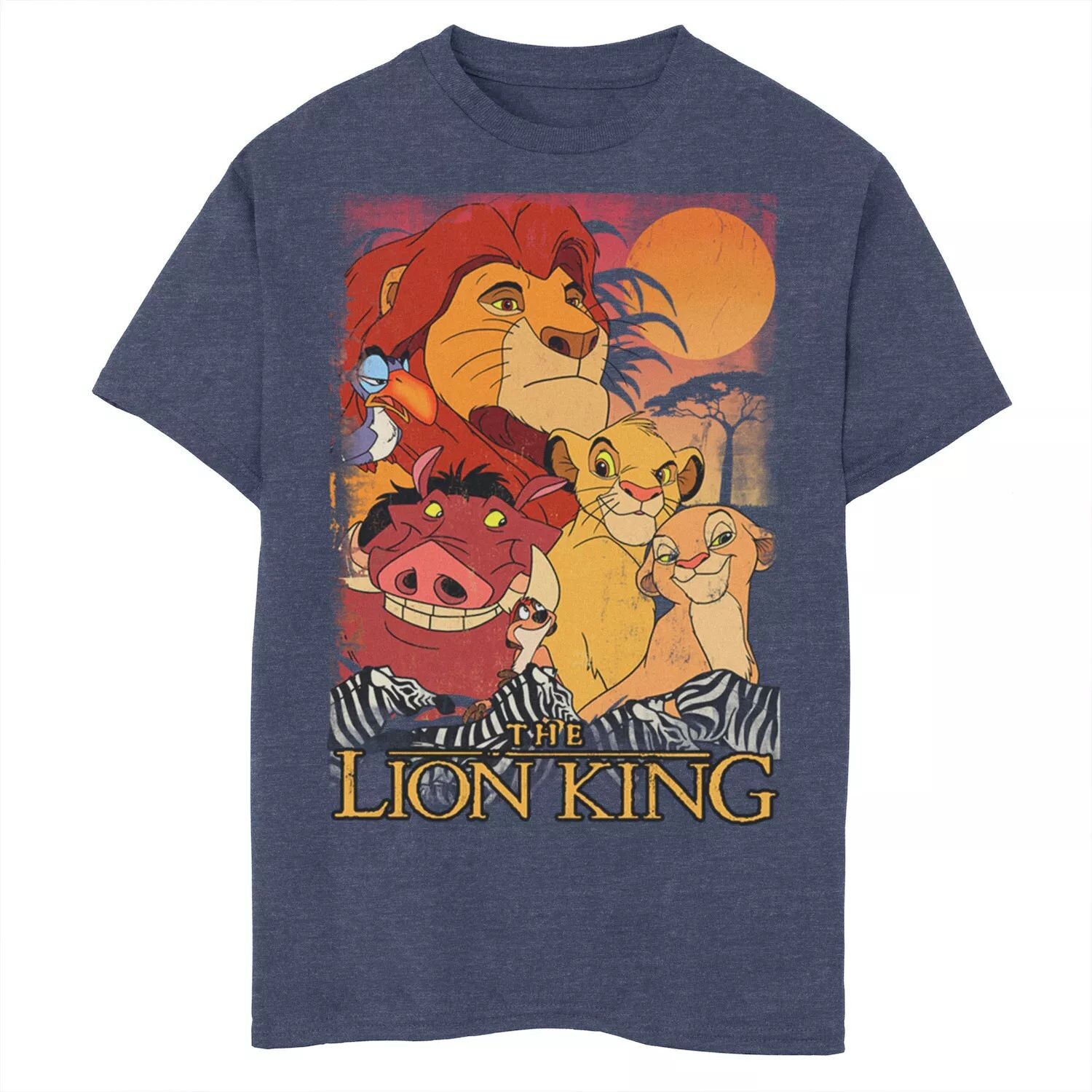 Винтажная футболка с графическим рисунком и плакатом Disney's «Король Лев» для мальчиков 8–20 лет с групповым снимком и закатом Disney
Винтажная футболка с графическим рисунком и плакатом Disney's «Король Лев» для мальчиков 8–20 лет с групповым снимком и закатом Disney