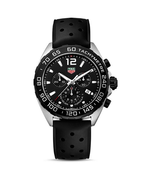 Мужской кварцевый хронограф Formula 1 из черного каучука, 43 мм TAG Heuer, цвет Black
Мужской кварцевый хронограф Formula 1 из черного каучука, 43 мм TAG Heuer, цвет Black
