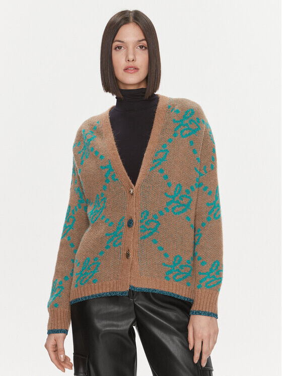 Кардиган стандартного кроя Liu Jo, коричневый
Кардиган стандартного кроя Liu Jo, коричневый