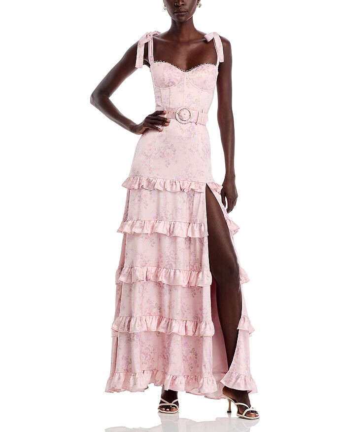 Корсетное платье без рукавов с оборками V. Chapman Lisianthus, розовый
Корсетное платье без рукавов с оборками V. Chapman Lisianthus, розовый