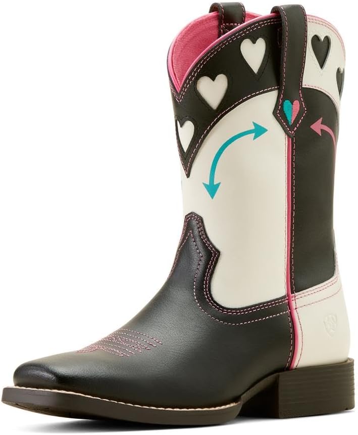 Детские сапоги ARIAT унисекс Round Up Hearts Western Boot, белый
Детские сапоги ARIAT унисекс Round Up Hearts Western Boot, белый